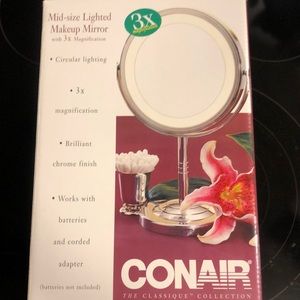 ConAir Mid-size Makeup Mirror 3x Magnification